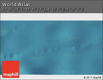 Satellite 3D Map of the Area around 41° 25' 39" S, 5° 10' 30" E