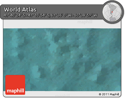 Satellite 3D Map of the Area around 41° 25' 39" S, 61° 7' 30" W