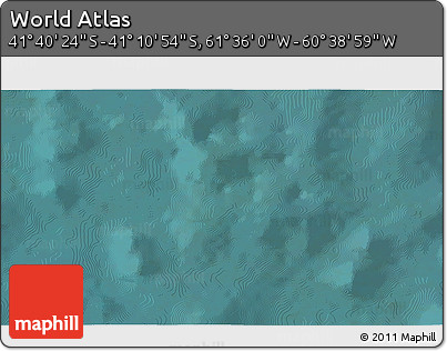 Satellite 3D Map of the Area around 41° 25' 39" S, 61° 7' 30" W