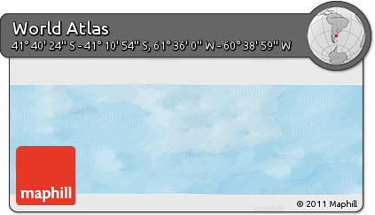 Political Panoramic Map of the Area around 41° 25' 39" S, 61° 7' 30" W