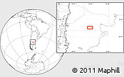 Blank Location Map of the area around 41° 25' 39" S, 67° 4' 29" W