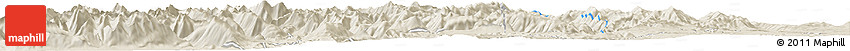 Shaded Relief Horizon Map of the Area around 41° 25' 39" S, 71° 19' 29" W Shaded Relief Horizon Map of the Area around 41° 25' 39" S, 71° 19' 29" W
