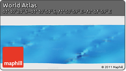 Physical Panoramic Map of the Area around 41° 25' 39" S, 72° 19' 29" E