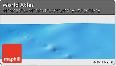 Physical Panoramic Map of the Area around 41° 25' 39" S, 74° 52' 30" E