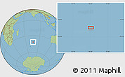 Savanna Style Location Map of the area around 41° 25' 39" S, 76° 34' 29" E
