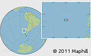Savanna Style Location Map of the area around 41° 25' 39" S, 79° 49' 29" W