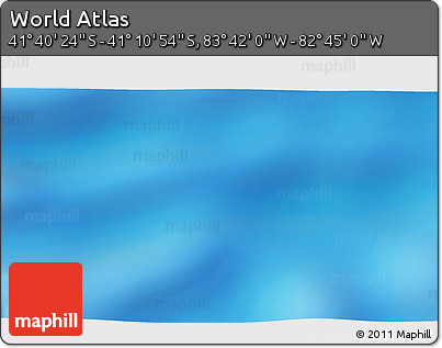 Shaded Relief 3D Map of the Area around 41° 25' 39" S, 83° 13' 29" W