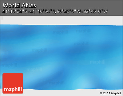 Shaded Relief 3D Map of the Area around 41° 25' 39" S, 83° 13' 29" W