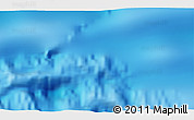 Physical 3D Map of the area around 41° 25' 39" S, 84° 4' 29" W
