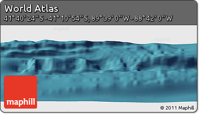 Satellite Panoramic Map of the Area around 41° 25' 39" S, 89° 10' 30" W