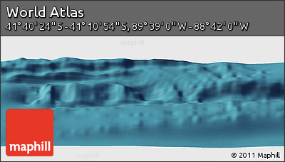 Satellite Panoramic Map of the Area around 41° 25' 39" S, 89° 10' 30" W