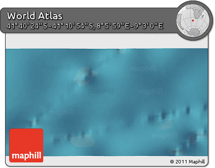 Satellite 3D Map of the Area around 41° 25' 39" S, 8° 34' 29" E