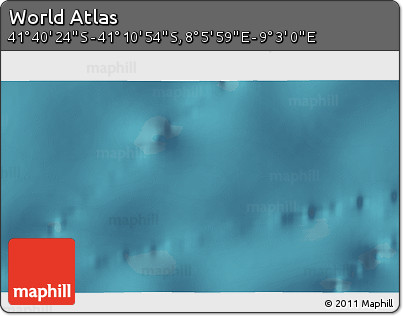 Satellite 3D Map of the Area around 41° 25' 39" S, 8° 34' 29" E