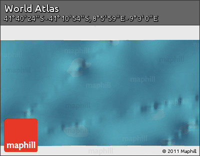 Satellite 3D Map of the Area around 41° 25' 39" S, 8° 34' 29" E