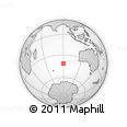 Outline Map of the Area around 41° 25' 39" S, 90° 10' 30" E, rectangular outline