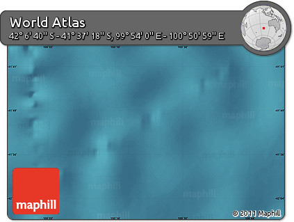 Satellite Map of the Area around 41° 51' 59" S, 100° 22' 30" E