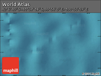 Satellite Map of the Area around 41° 51' 59" S, 100° 22' 30" E