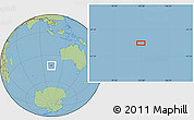 Savanna Style Location Map of the area around 41° 51' 59" S, 102° 55' 30" E