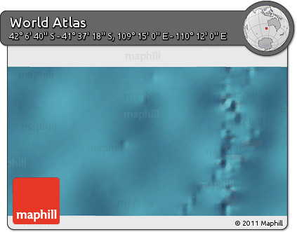 Satellite 3D Map of the Area around 41° 51' 59" S, 109° 43' 29" E