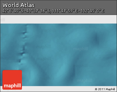 Satellite 3D Map of the Area around 41° 51' 59" S, 112° 16' 30" E