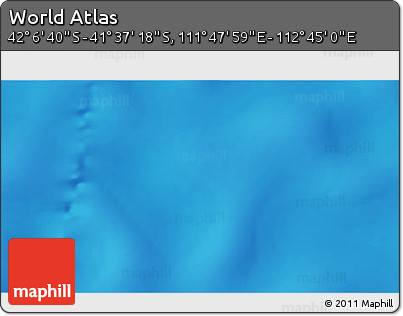 Shaded Relief 3D Map of the Area around 41° 51' 59" S, 112° 16' 30" E