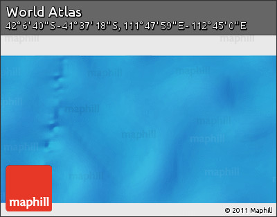Shaded Relief 3D Map of the Area around 41° 51' 59" S, 112° 16' 30" E