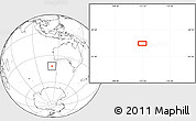 Blank Location Map of the area around 41° 51' 59" S, 112° 16' 30" E
