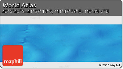 Physical Panoramic Map of the Area around 41° 51' 59" S, 112° 16' 30" E