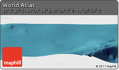 Satellite Panoramic Map of the Area around 41° 51' 59" S, 11° 7' 30" E