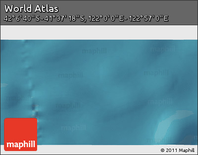 Satellite 3D Map of the Area around 41° 51' 59" S, 122° 28' 29" E