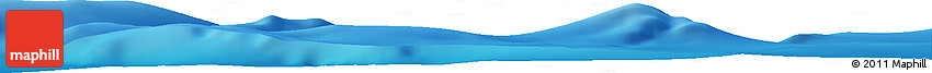 Shaded Relief Horizon Map of the Area around 41° 51' 59" S, 12° 49' 29" E
