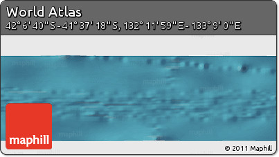 Satellite Panoramic Map of the Area around 41° 51' 59" S, 132° 40' 30" E
