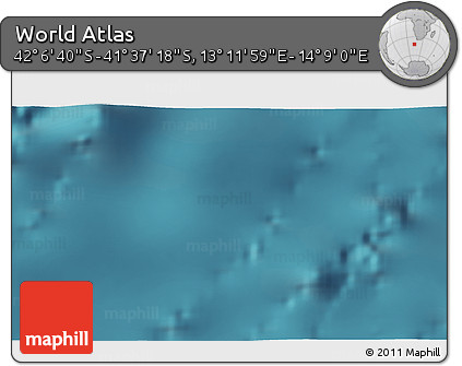 Satellite 3D Map of the Area around 41° 51' 59" S, 13° 40' 30" E