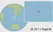 Savanna Style Location Map of the area around 41° 51' 59" S, 13° 40' 30" E