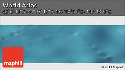 Satellite Panoramic Map of the Area around 41° 51' 59" S, 140° 19' 29" E