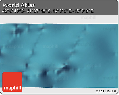 Satellite 3D Map of the Area around 41° 51' 59" S, 14° 31' 30" E