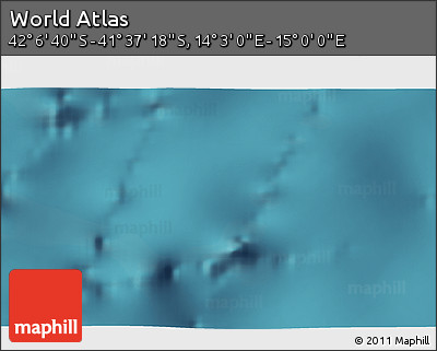 Satellite 3D Map of the Area around 41° 51' 59" S, 14° 31' 30" E