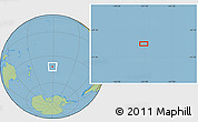 Savanna Style Location Map of the area around 41° 51' 59" S, 151° 13' 29" W