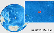 Shaded Relief Location Map of the area around 41° 51' 59" S, 151° 13' 29" W