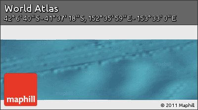 Satellite Panoramic Map of the Area around 41° 51' 59" S, 153° 4' 29" E