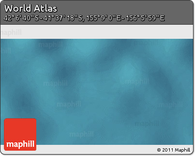 Satellite 3D Map of the Area around 41° 51' 59" S, 155° 37' 30" E