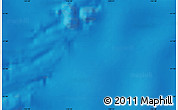 Physical Map of the area around 41° 51' 59" S, 155° 28' 29" W