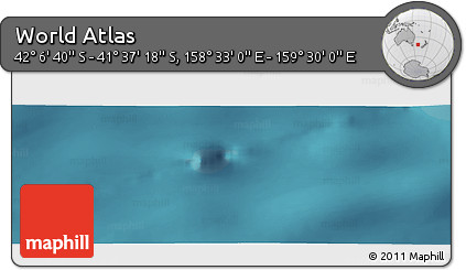 Satellite Panoramic Map of the Area around 41° 51' 59" S, 159° 1' 30" E