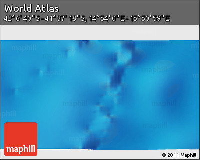 Physical 3D Map of the Area around 41° 51' 59" S, 15° 22' 30" E