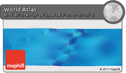 Physical Panoramic Map of the Area around 41° 51' 59" S, 15° 22' 30" E