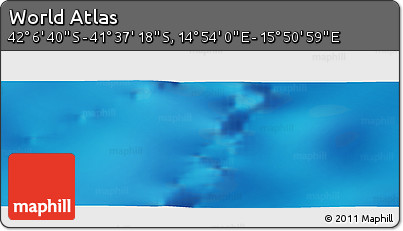 Physical Panoramic Map of the Area around 41° 51' 59" S, 15° 22' 30" E