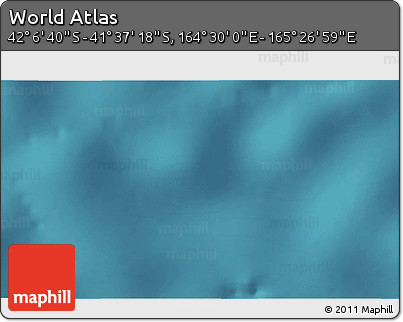 Satellite 3D Map of the Area around 41° 51' 59" S, 164° 58' 29" E