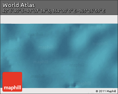 Satellite 3D Map of the Area around 41° 51' 59" S, 164° 58' 29" E