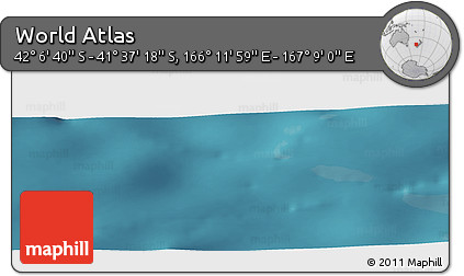 Satellite Panoramic Map of the Area around 41° 51' 59" S, 166° 40' 30" E