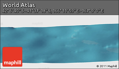 Satellite Panoramic Map of the Area around 41° 51' 59" S, 166° 40' 30" E